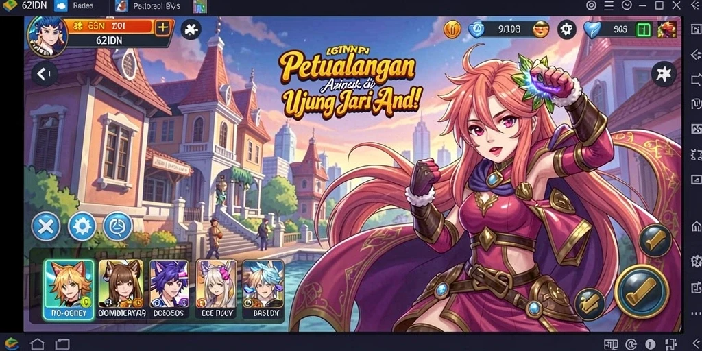 Tampilan gameplay Anime yang menakjubkan dan menarik di 62IDN.