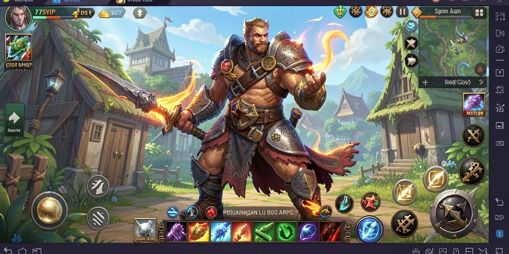 Screenshot gameplay 7SVIP menampilkan momen pertarungan mendebarkan.