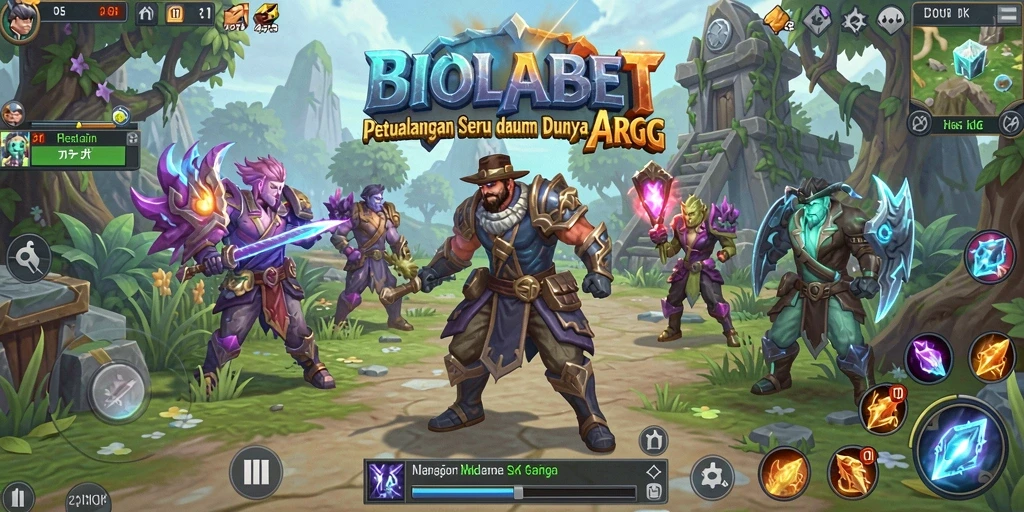 Tampilan permainan seru dengan aksi petualangan ARPG di BIOLABET.