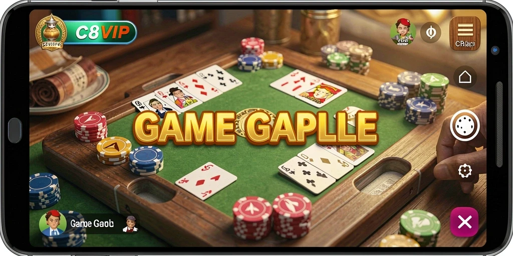 Tampilan gameplay seru dari C8VIP dengan berbagai fitur menarik.