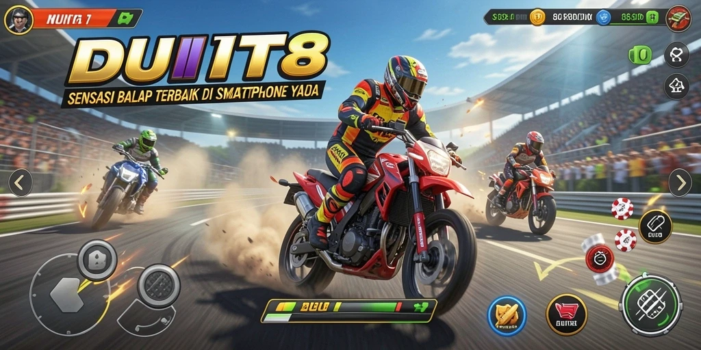 Gameplay balap mendebarkan dengan grafis canggih.