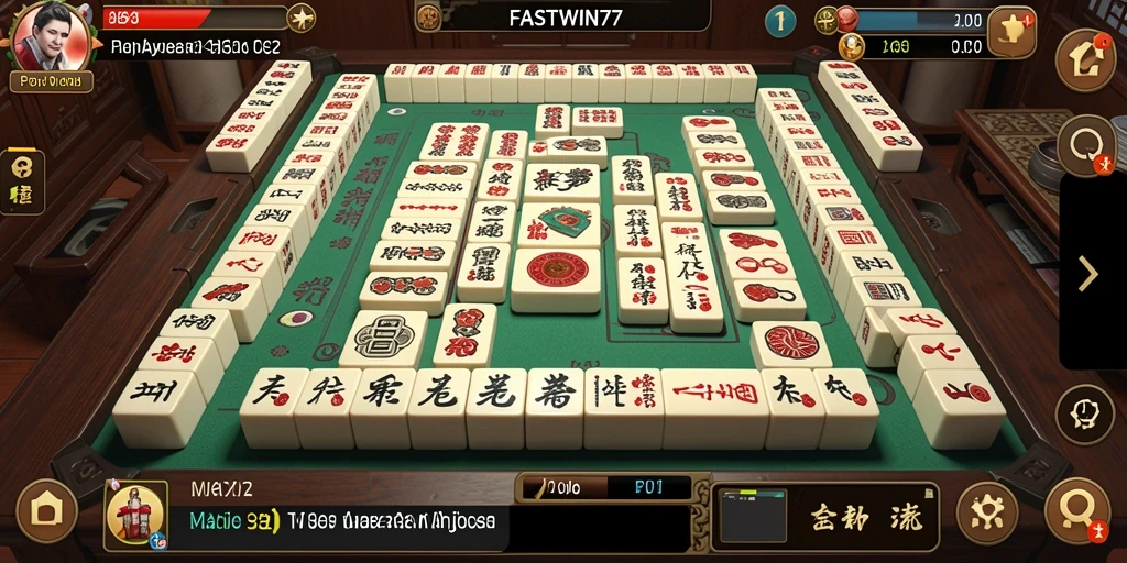 Layar utama <strong>FASTWIN77</strong> menampilkan gameplay Mahjong yang menarik dan mendebarkan.