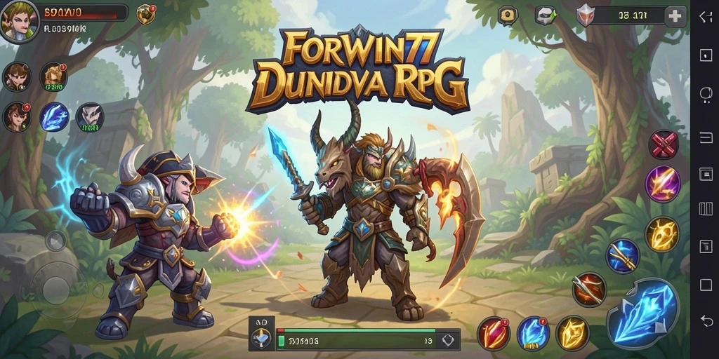 Tampilan gameplay RPG yang memikat dan petualangan seru di FORWIN77.