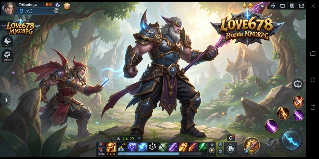 Gameplay seru dalam dunia MMORPG yang memukau.