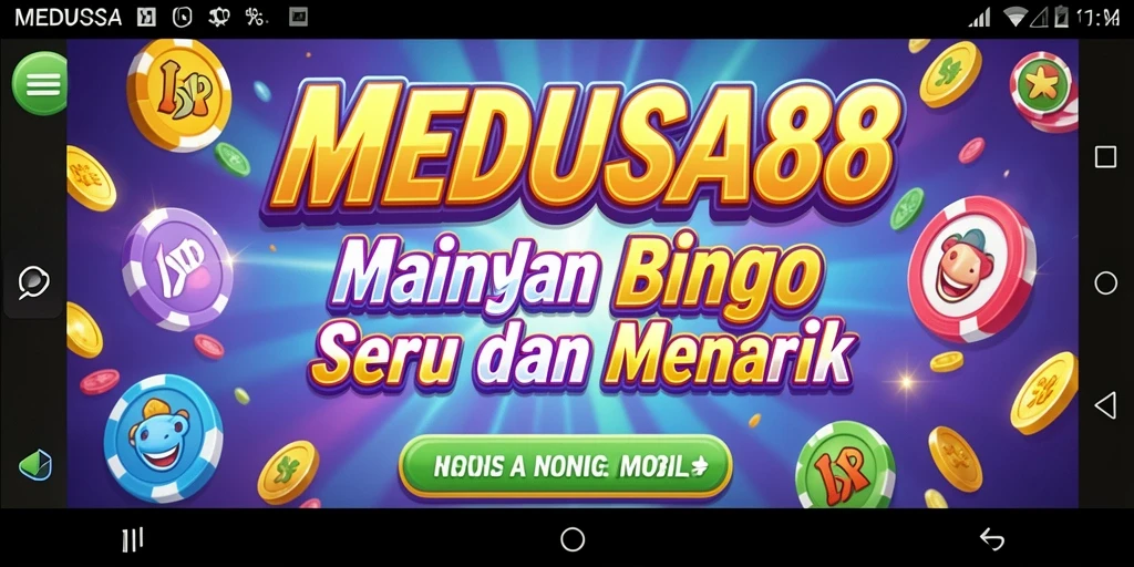 Gameplay Bingo seru dan interaktif di MEDUSA88.