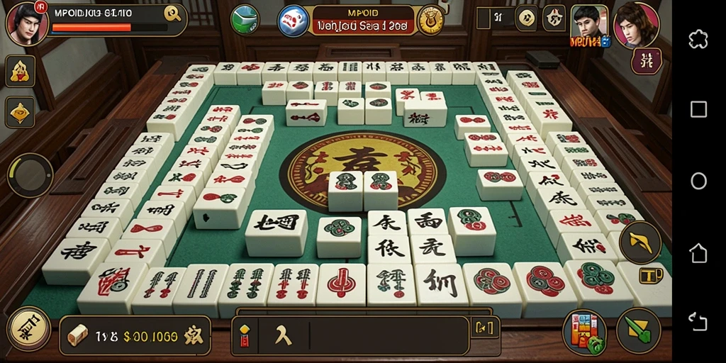 Screenshot MPOID menampilkan gameplay Mahjong yang menarik dan interaktif.