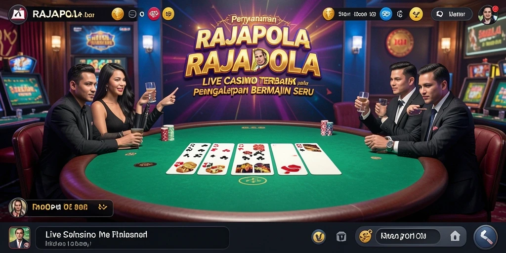 Tampilan gameplay RAJAPOLA yang mendebarkan dan interaktif.