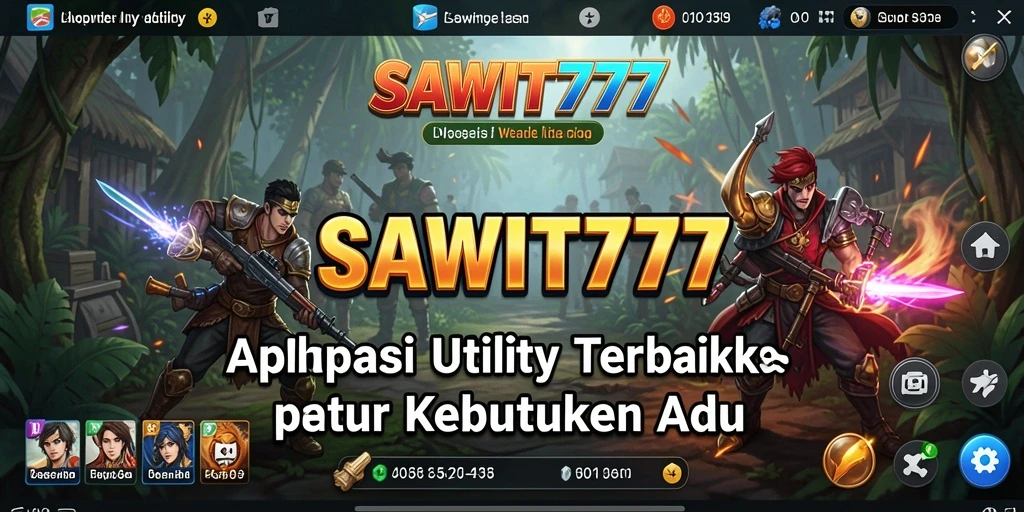Tampilan antarmuka aplikasi SAWIT777 menunjukkan penggunaan utility yang efisien.
