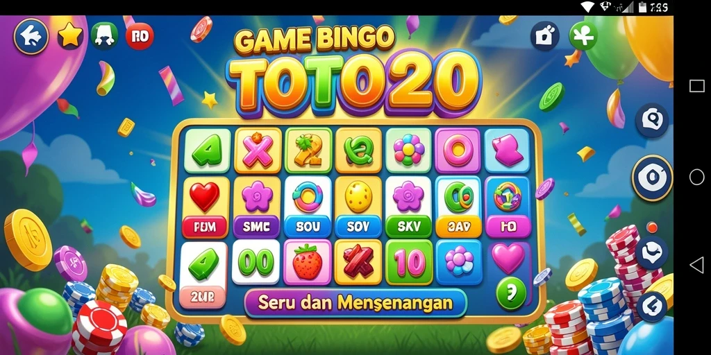 Screenshot menunjukkan gameplay Bingo yang mendebarkan dan interaktif.