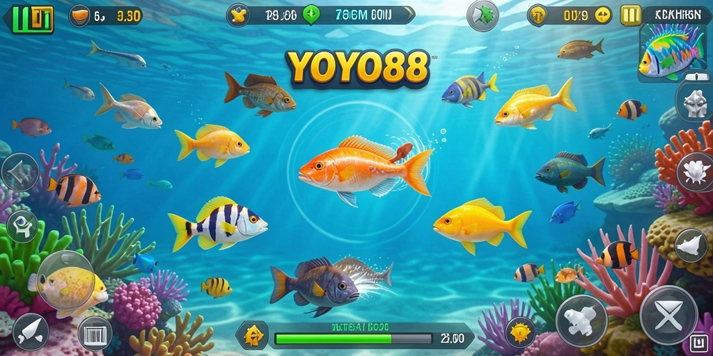 Gameplay seru menembak ikan di YOYO88.